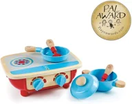 Zabawki AGD - HaPe Podwójna kuchenka z akcesoriami - miniaturka - grafika 1