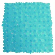 Dywaniki łazienkowe - MSV mata łazienkowa Kiesel kamień 54 x 54 cm, PCW, niebieski, 54 x 54 x 15 cm 140178 - miniaturka - grafika 1