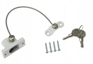 Zabezpieczenie okna blokada uchylenie na kluczyk - Zabezpieczenia dla dzieci - miniaturka - grafika 3