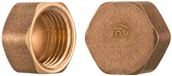 Łączniki, trójniki, kształtki - Invena Zaślepka GW mosiądz 1" - miniaturka - grafika 1