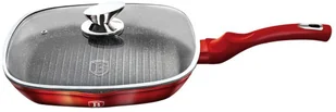 PATELNIA GRANITOWA GRILLOWA 28 cm BERLINGER HAUS RED METALLIC BH-1613 - Patelnie - miniaturka - grafika 2