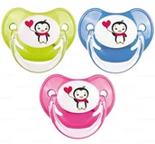 Smoczki uspokajające - Canpol babies Canpol Smoczek silikonowy anatomiczny 18m+ C âPingwinâ 22/585 34865 - miniaturka - grafika 1