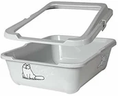 Kuwety dla kotów - Karlie karlie Flamingo 51756 simon's Cat kot z krawędzią toalety, szary, 43 cm x 32 cm x 16 cm - miniaturka - grafika 1