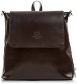 Plecaki - SKÓRZANY PLECAK DAMSKI 2W1 VINTAGE PAOLO PERUZZI Z-02-PP-BR - miniaturka - grafika 1