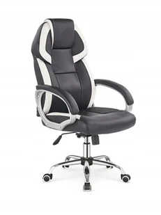 Barton fotel gabinetowy czarno-biały - Krzesła obrotowe dla dzieci - miniaturka - grafika 3