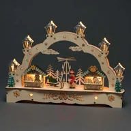 Świeczniki - Konstsmide CHRISTMAS Świecznik LED Domy i chłopiec - miniaturka - grafika 1