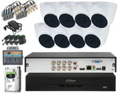 Zestawy do monitoringu - Dahua Zestaw monitoring 8 Kamer Full HD 2Mpx 2.8 mm IR-20m HAC-T1A21-0280B/XVR5108HS-I2 - miniaturka - grafika 1