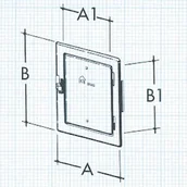 Kominy i akcesoria - Valliant Unimet kominek drzwi zamknięcie dźwigniowe ocynkowane 230 X 295 21 206 21-206 - miniaturka - grafika 1