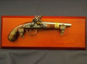 Repliki - broń - Denix SA REPLIKA NAPOLEOŃSKI PISTOLET NA TABLO MODEL 1063+TM+23 1063+TM+23 - miniaturka - grafika 1