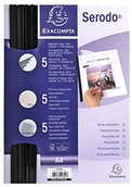 Artykuły biurowe - Exacompta 42842e praesentationskit serodo (okładka szyna zaciskowa) Czarny 42842E - miniaturka - grafika 1