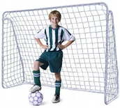 Piłka nożna - Duża Metalowa Bramka Piłkarska 213x150 Siatka - miniaturka - grafika 1