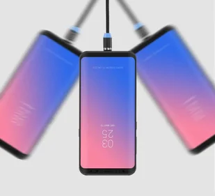 Wozinsky Magnetyczny kabel przewód USB / micro USB / USB Typ C / Lightning 1m z diodą LED czarny WMC-01 - Kable USB - miniaturka - grafika 11