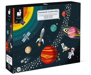 Janod Puzzle Edukacyjne Układ Słoneczny 100 Elementów 5+, - Puzzle - miniaturka - grafika 2