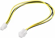 Kable - PremiumCord Premium Cord wewnętrzny kabel sieciowy; 4-biegunowy kabel przedłużający P4 0,37 m - miniaturka - grafika 1