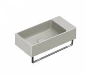 Umywalki - Catalano 14023VECS umywalka wisząca/nablatowa/meblowa 40x23 cm cement satynowy - miniaturka - grafika 1