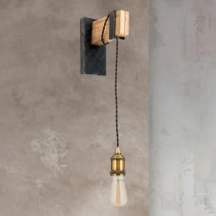 Orion Kinkiet Cellar z drewna, 1-punktowy - Lampy ścienne - miniaturka - grafika 2