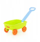 Samochody i pojazdy dla dzieci - Wader Wózek mały z rączką Polesie 76786 Zielony - miniaturka - grafika 1