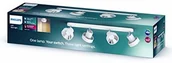 Lampy sufitowe - Philips Bukko Plate/Spiral White 4x4.3W Listwa oświetleniowa 915005687901 - miniaturka - grafika 1
