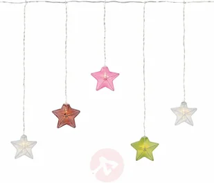 Markslojd Z kolorowymi gwiazdami - zasłona LED Isabella - Oświetlenie świąteczne - miniaturka - grafika 2