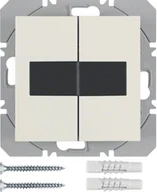 Systemy inteligentnych domów - Hager Hager KNX RF B.Kwadrat/B.3/B.7 kremowy ścienny nadajnik radiowy 2-krotny płaski z baterią słoneczną quicklink B_85656182 - miniaturka - grafika 1