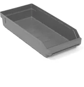 Pojemniki przemysłowe - AJ Produkty Szuflada magazynowa, 500x240x95 mm, 8.4 L, szary - miniaturka - grafika 1