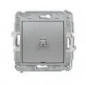 Wyłączniki światła i elektryczne - Karlik Mechanizm łącznika jednobiegunowego w stylu amerykańskim srebrny metalik MINI 7MWPUS-1 - miniaturka - grafika 1