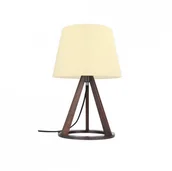 Lampy stojące - Spotlight Premium Collection Lampa stołowa Konan 6512976 SPOTLight Premium Collection kremowa oprawa z drewna bukowego 6512976 - miniaturka - grafika 1