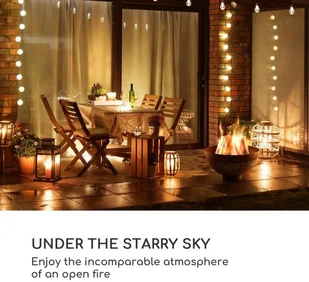 Blumfeldt Blumfeldt Savage, misa paleniskowa z grillem, : 60,5 cm, stal, osłona pogodowa, kolor rdzy GDI11-Savage - Paleniska ogrodowe - miniaturka - grafika 2