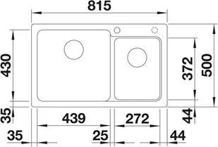 Blanco Naya 8 szarość skały 519647 - Zlewozmywaki - miniaturka - grafika 5