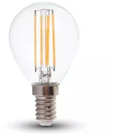 Żarówki LED - V-TAC Żarówka LED 6W Filament E14 Kulka P45 Przeźroczysta VT-2466 2700K 600lm 3800157659239 - miniaturka - grafika 1