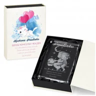 Gadżety dla niej i dla niego - Murrano Kryształ 3D grawerowany para w spersonalizowanym opakowaniu dla KRSZ-D2-003 - miniaturka - grafika 1