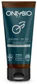Żele pod prysznic dla mężczyzn - OnlyBio OnlyBio Men hipoalergiczny szampon i żel 2w1 z olejem z rzepaku tuba 200ml - miniaturka - grafika 1