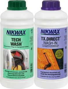 Nikwax Tech Wash + TX.Direct Wash-In 2 x 1 l 2020 Środki do pielęgnacji tkanin 303410000 - Środki do prania Nikwax Tech Wash + TX.Direct Wash-In 2 x 1 l 2020 Środki do pielęgnacji tkanin 303410000 - Środki do prania - miniaturka - grafika 2