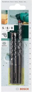 Bosch Professional Wiertło do do betonu SDS-Quick SET średnica 5/6/8 2609256908 - Wiertła - miniaturka - grafika 2