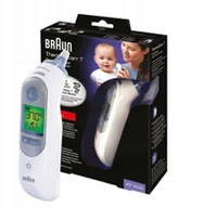 Inne akcesoria do pielęgnacji dzieci - Braun termometr do ucha Irt 6520 + 21 kapturków - miniaturka - grafika 1