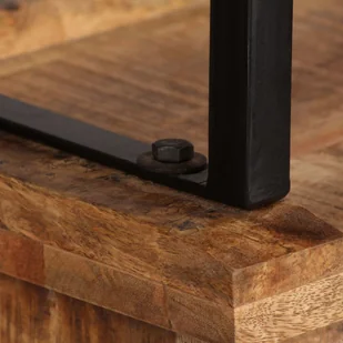 vidaXL Kredens z półkami wykonany z drewna mango, 65x30x180 cm - Kredensy - miniaturka - grafika 4