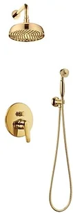 Omnires Kompletny system łazienkowy podtynkowy złoto PVD SYSAD27ZŁ SYSAD27ZŁ - Zestawy prysznicowe - miniaturka - grafika 2