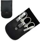 Zestawy do manicure i pedicure - Giesen & Forsthoff's Timor 5-częściowy zestaw do manicure w ciemnoniebieskim skórzanym etui MS-014.C1 - miniaturka - grafika 1