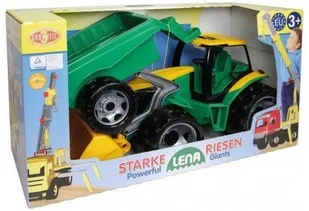 Lena Ciągnik z łyżką i przyczepką 90 cm - Samochody i pojazdy dla dzieci - miniaturka - grafika 2