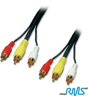 Kable - Lindy 35546 Kabel Premium AV 3x RCA 3x RCA composite + audio) 20m LY-35546 - miniaturka - grafika 1