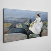 Obrazy i zdjęcia - PL Coloray Obraz Canvas Lato noc plaża Edvard Munch 120x60cm - miniaturka - grafika 1