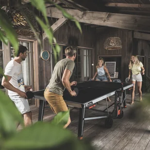 Cornilleau Stół do tenisa 600X Outdoor niebieski 113101 - Tenis stołowy - miniaturka - grafika 10