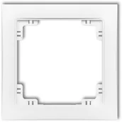 Klawisze i ramki - Karlik Deco Soft biały mat ramka 1-krotna 25DRSO-1 25DRSO-1 - miniaturka - grafika 1