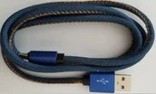 Kable USB - Gembird Kabel Micro USB premium jeans 2 m CC-USB2J-AMmBM-2M-BL - miniaturka - grafika 1