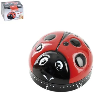 Orion Minutnik kuchenny Biedronka, czerwono-czarny, 6x6x4 cm - Minutniki - miniaturka - grafika 2