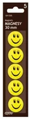 Artykuły biurowe - Grand Magnesy 30mm buźki 5szt - miniaturka - grafika 1