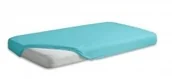 Prześcieradła - Matex Prześcieradło Jersey Premium z gumką turkusowe 180x200 mx-180-pjp-031 - miniaturka - grafika 1