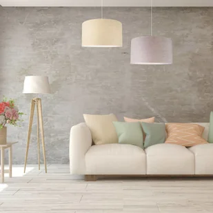 Euluna Lampa wisząca Bristol, tkany wzór, beż - Lampy sufitowe - miniaturka - grafika 3