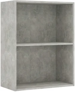 vidaXL 2-poziomowy regał, betonowy szary, 60x30x76,5 cm, płyta wiórowa - Regały - miniaturka - grafika 2