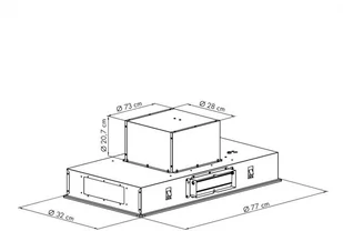 Klarstein High Line 77 Czarny - Okapy kuchenne - miniaturka - grafika 10